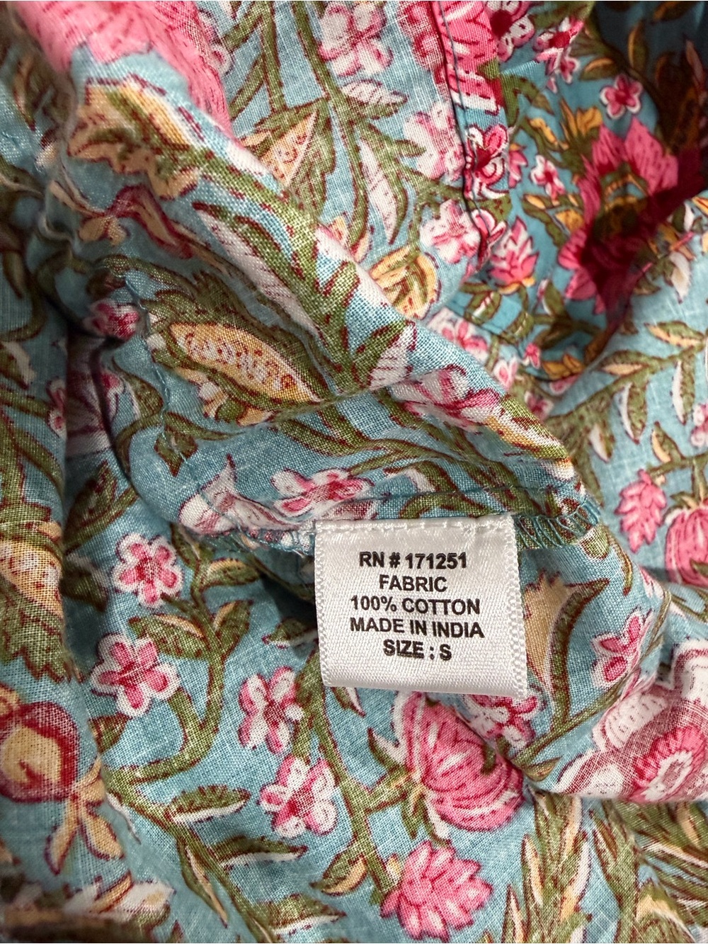 Jennifer & Grace Floral Tiered Maxi Skirt - Pink & Aqua/ size small . - Picture 5 of 9